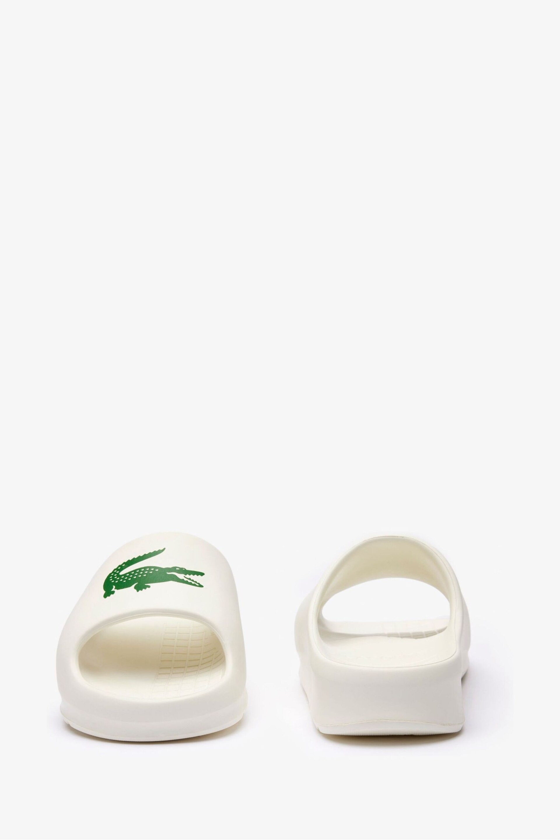 Lacoste Womens Serve Slide White Sandals - Image 3 of 8