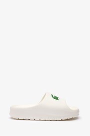 Lacoste Womens Serve Slide White Sandals - Image 6 of 8