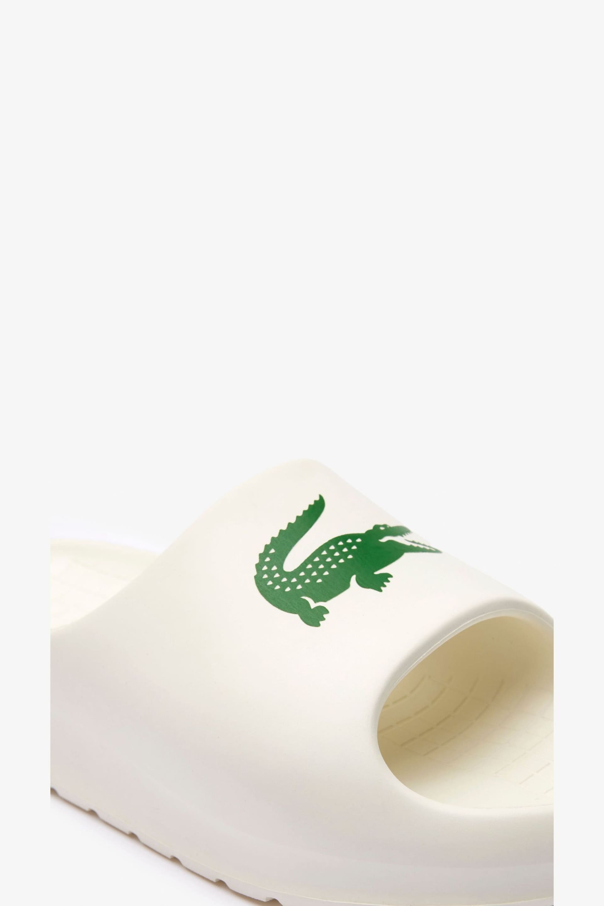 Lacoste Womens Serve Slide White Sandals - Image 7 of 8