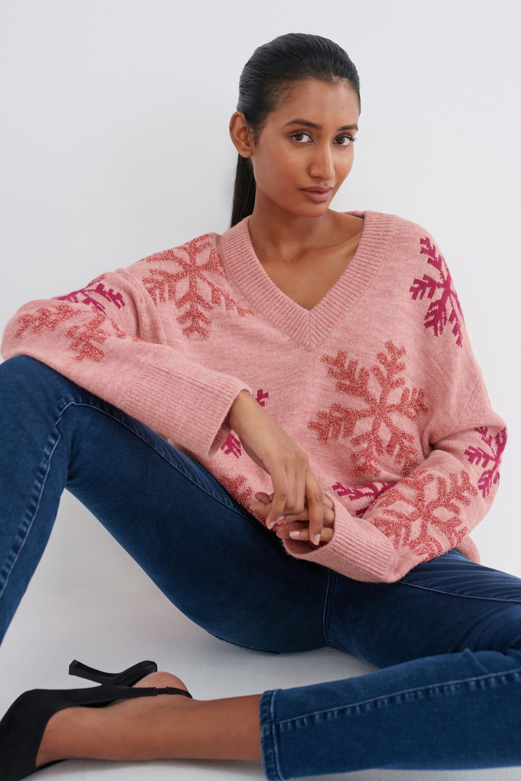 Next glitter jumper clearance