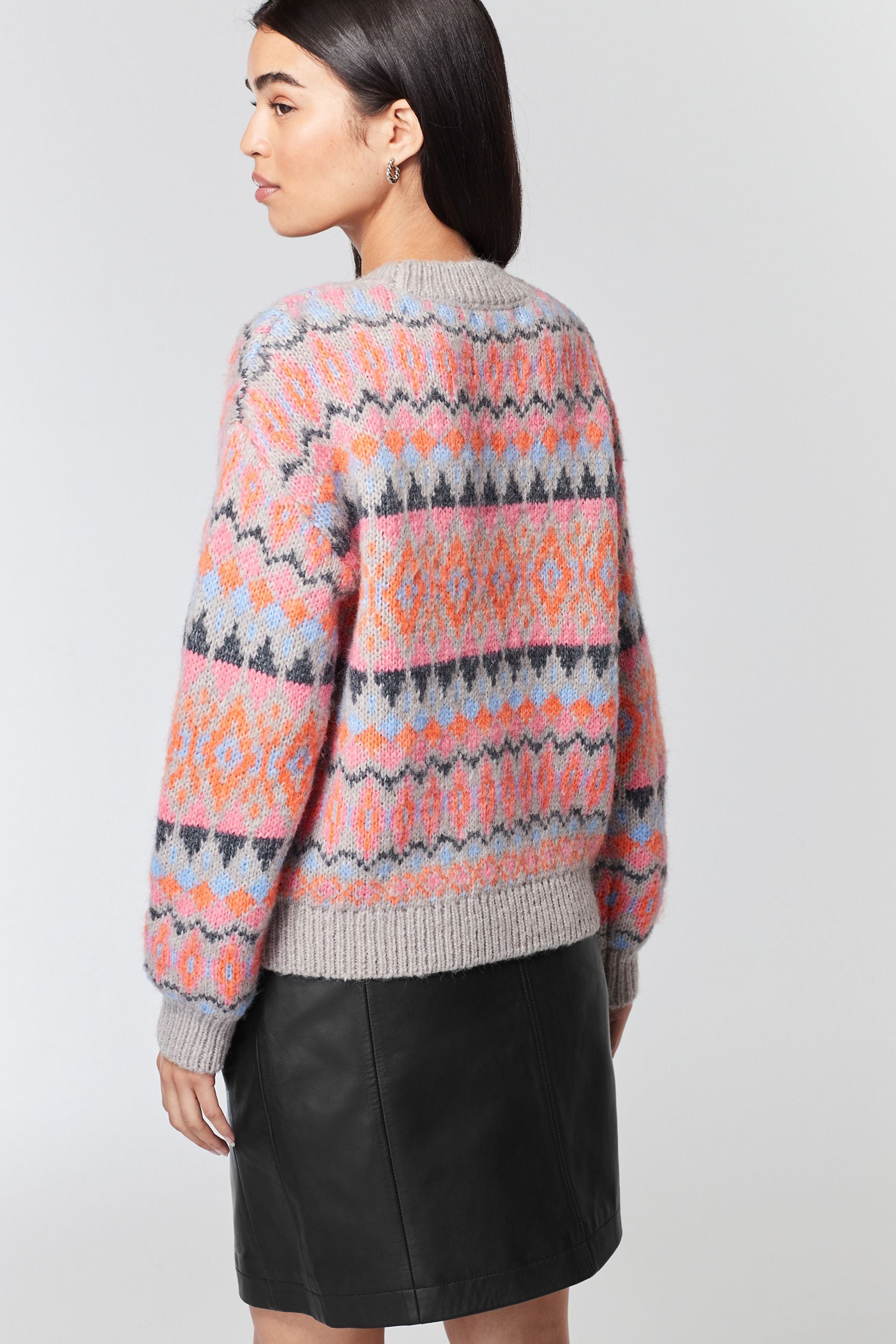 Buy Bright Pink Christmas Jumper from Next Luxembourg