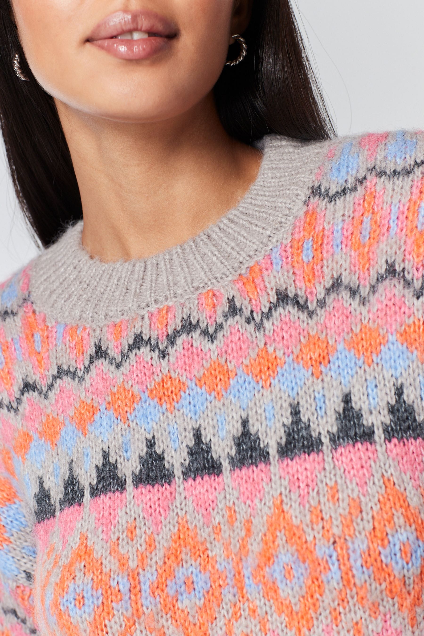 Buy Bright Pink Christmas Jumper from Next Luxembourg