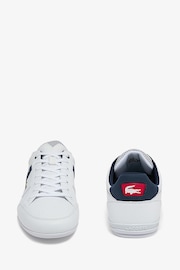 Lacoste White/Blue Chaymon Logo Trainers - Image 4 of 5