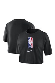 Nike Black Fanatics Womens NBA Nike Team 31 Nike Black Cropped T-Shirt Womens - Image 1 of 3
