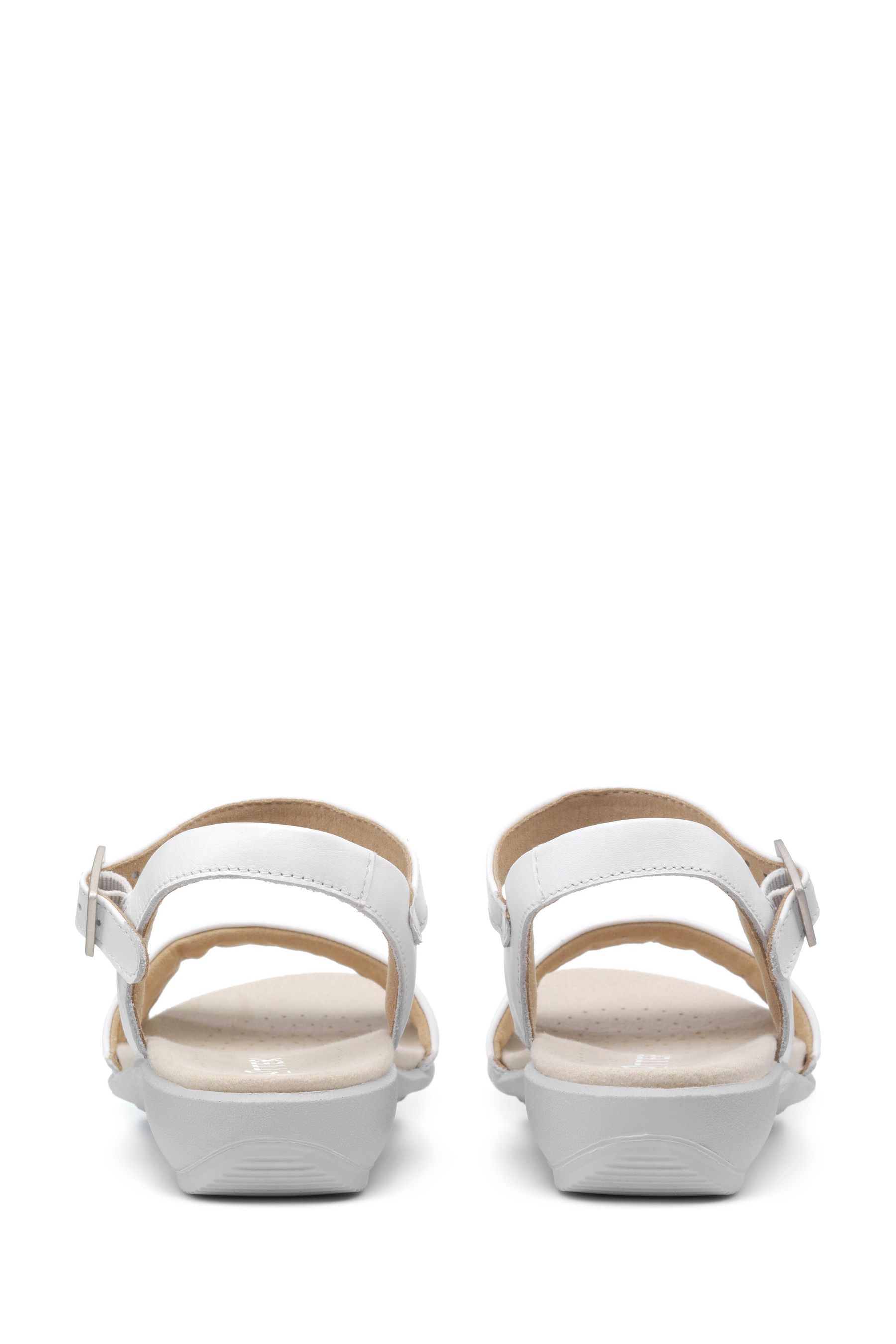 White hotter sandals best sale