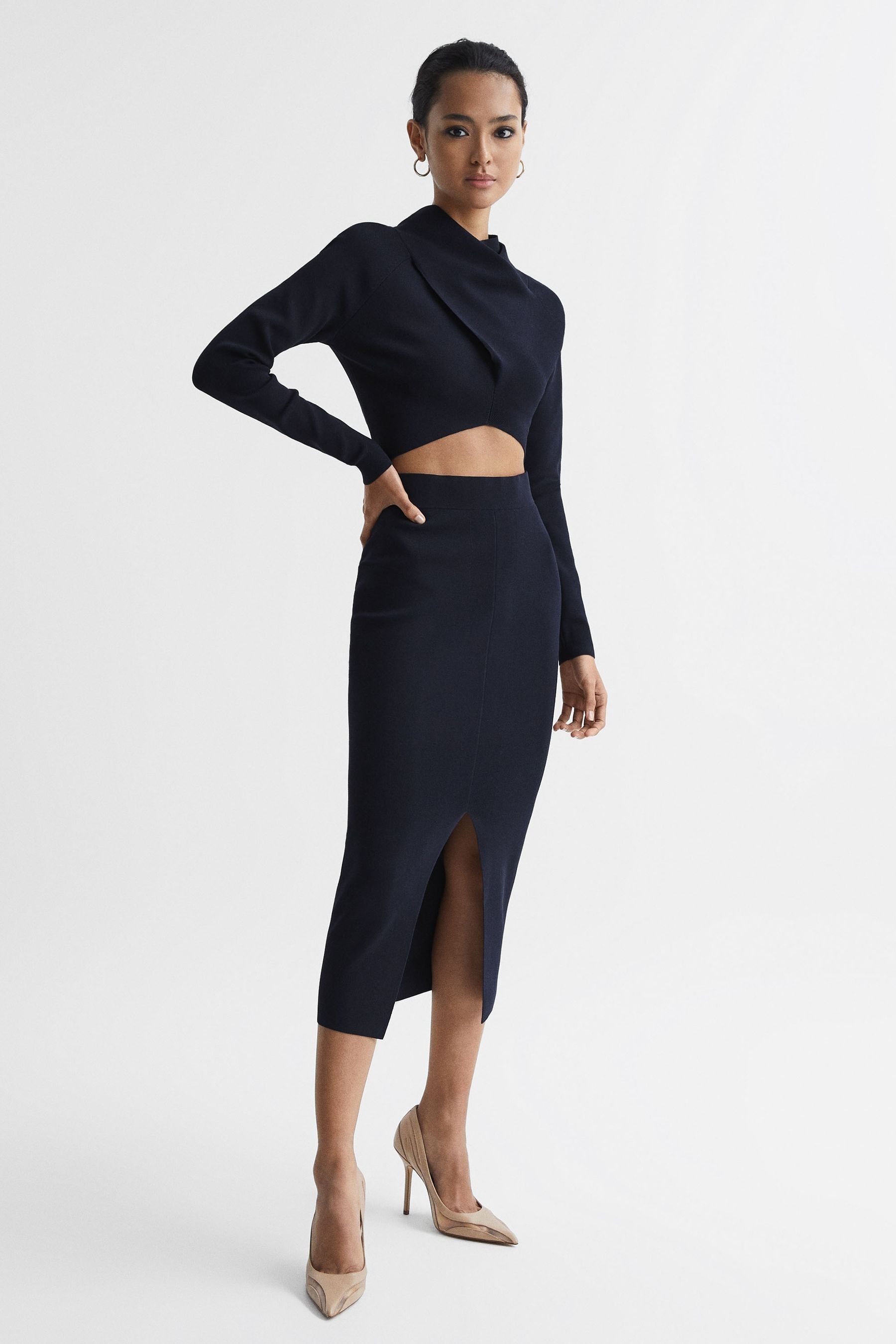 Knit co ord midi skirt online