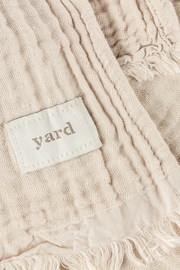 Yard Natural Lark 4 Layer Muslin Crinkle 100% Cotton Throw - Image 4 of 4