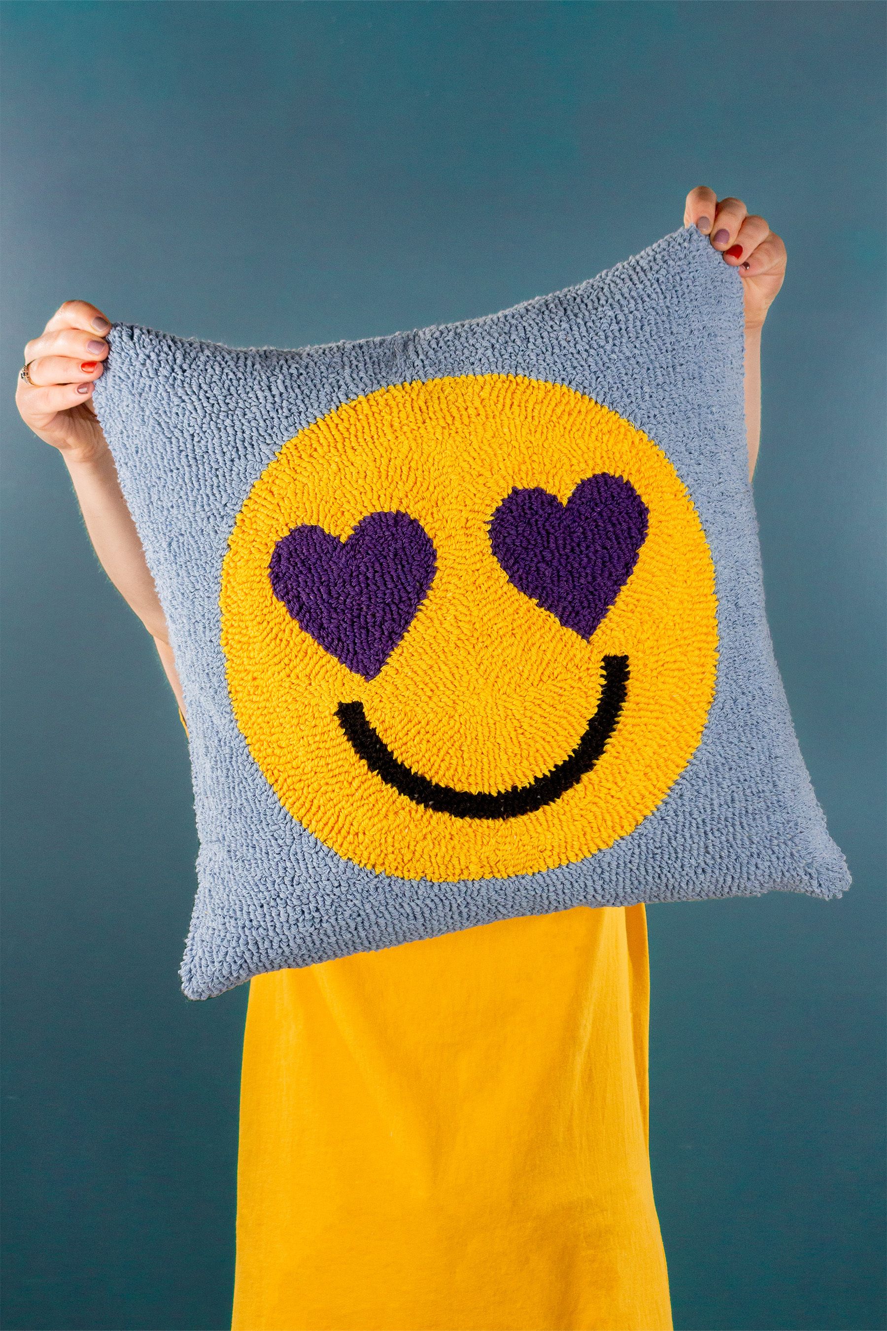 Smiley face pillow online on sale