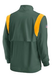 Nike Green NFL Fanatics Mens Bay Packers Repel Lightweight Coach Long Sleeve Sweat Top - Image 3 of 3