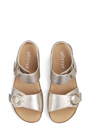 Hotter Gold Regular Fit Tourist Buckle Sandals - Image 4 of 4