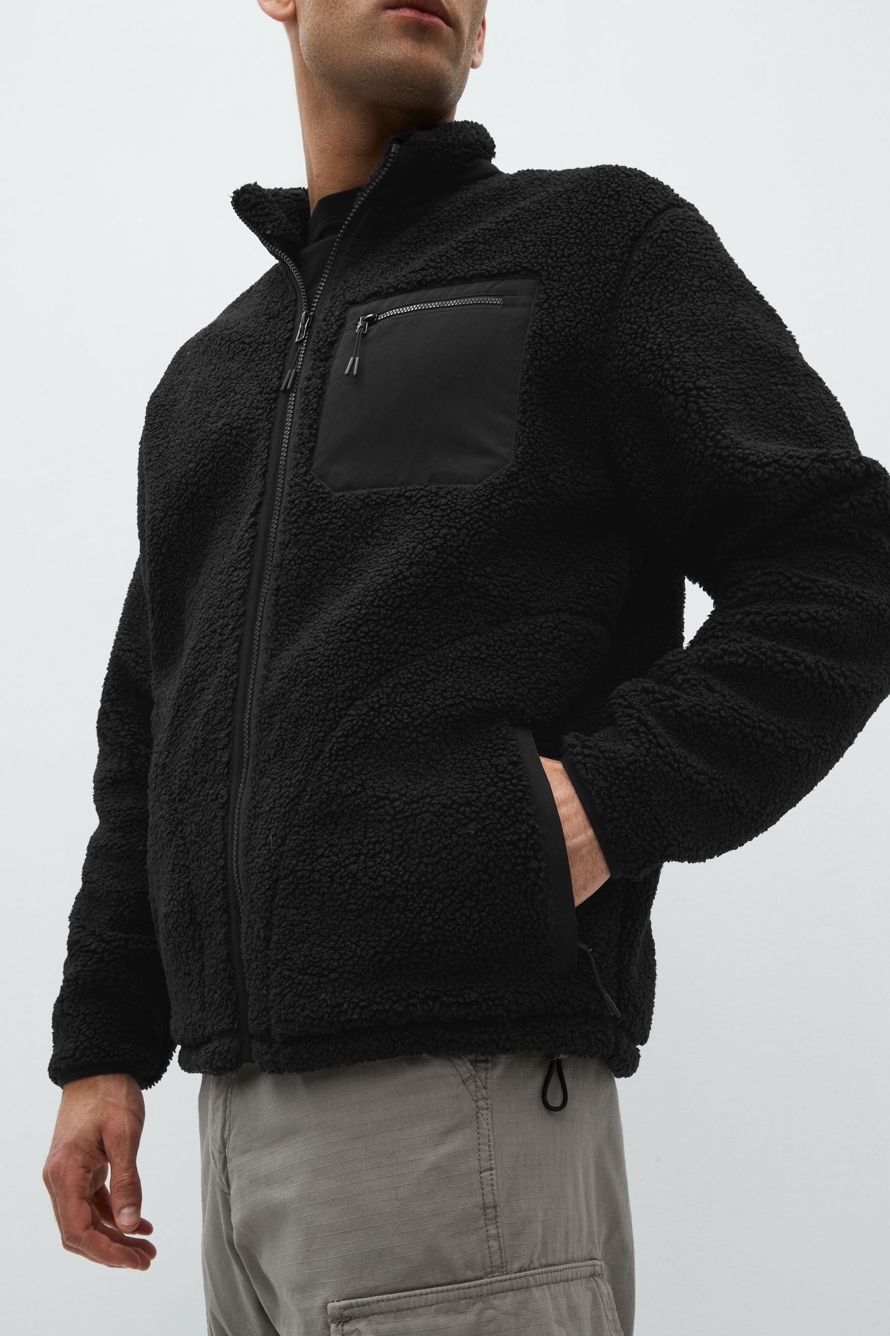 Black borg fleece shop