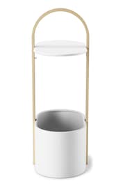 Umbra White Bellwood Storage Side Table - Image 2 of 4