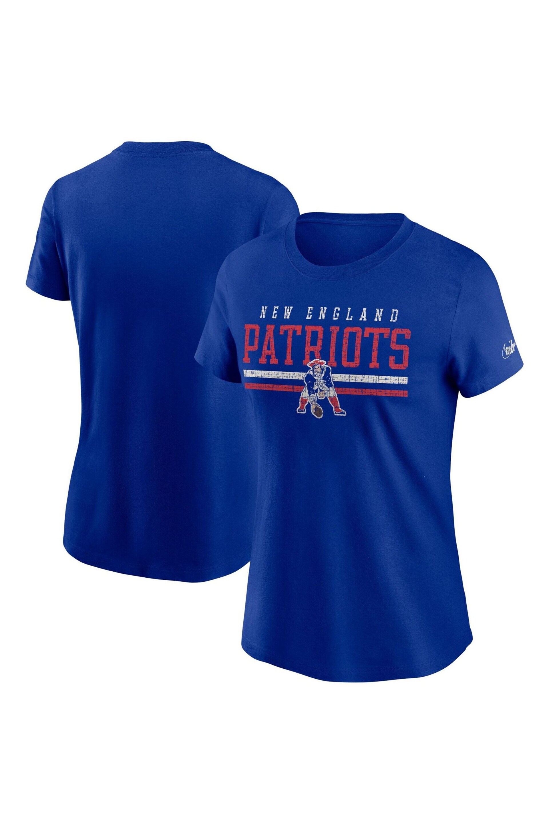 Nike Blue NFL Fanatics Womens New England Patriots Short Sleeve Historic T-Shirt Womens - Image 3 of 3