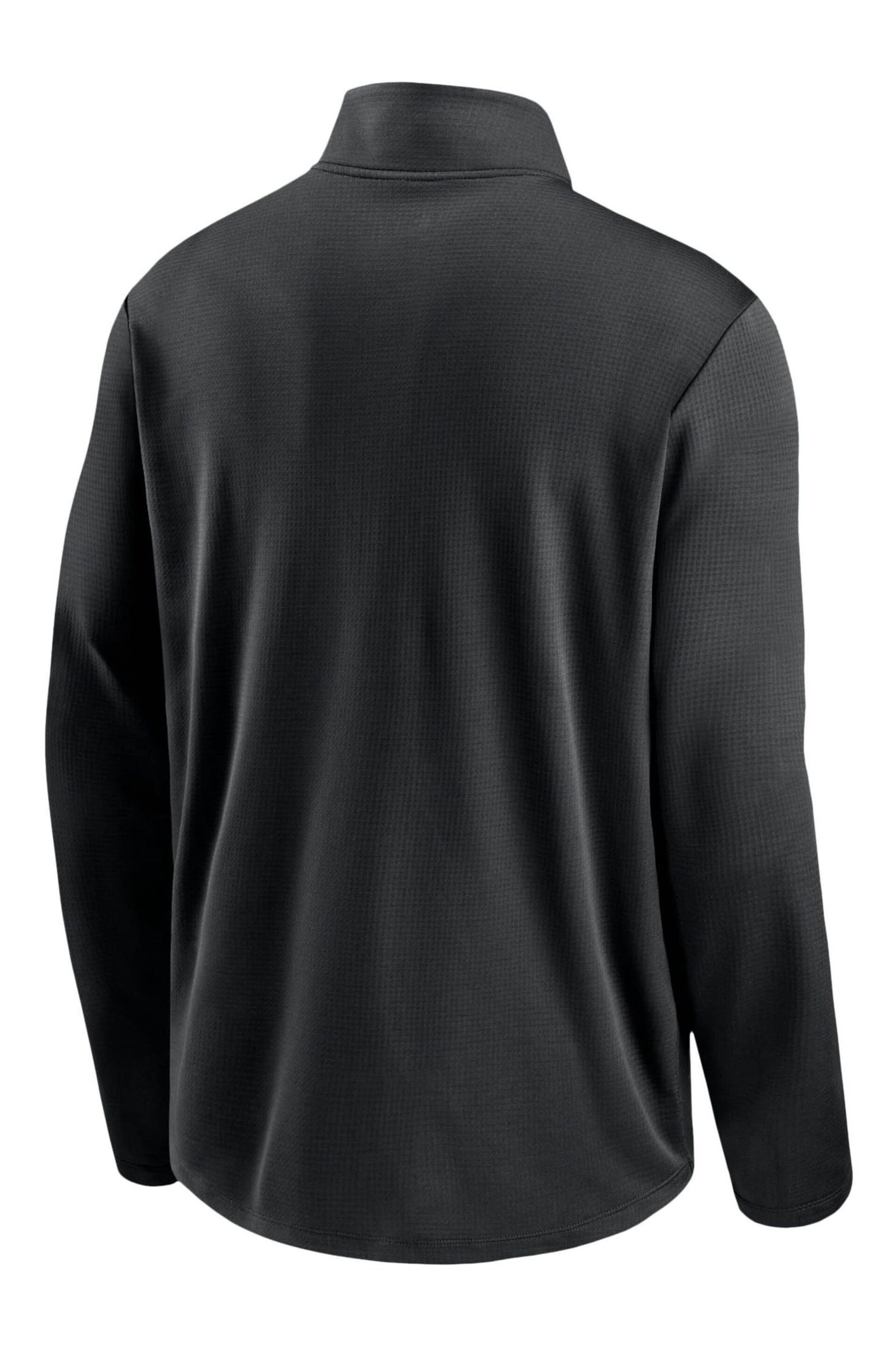 Nike Black NFL Fanatics Las Vegas Raiders Pacer Half Zip Jacket - Image 3 of 3