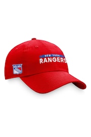 New York Rangers Fanatics Red Branded Authentic Pro Game & Train Unstructured Adjustable Cap - Image 3 of 4