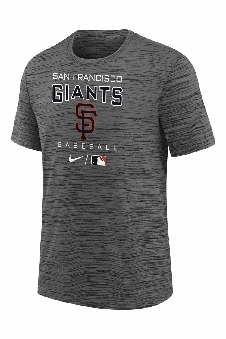 Nike Grey Fanatics San Francisco Giants Nike Practice Velocity T-Shirt Youth - Image 2 of 3