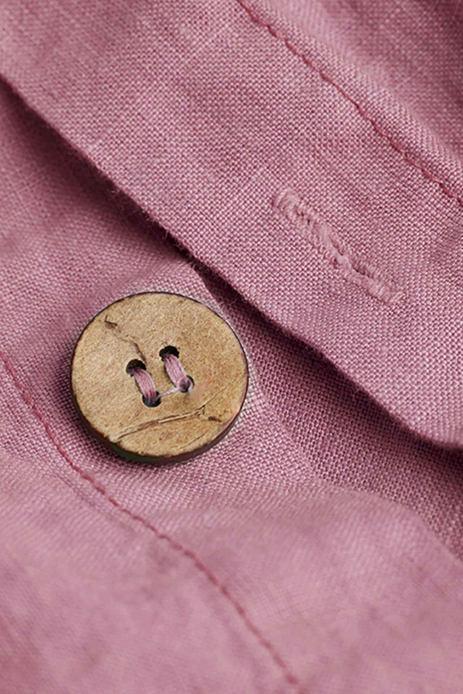 Piglet in Bed Raspberry Linen Duvet Cover - Image 3 of 4