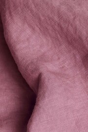 Piglet in Bed Raspberry Linen Duvet Cover - Image 4 of 4