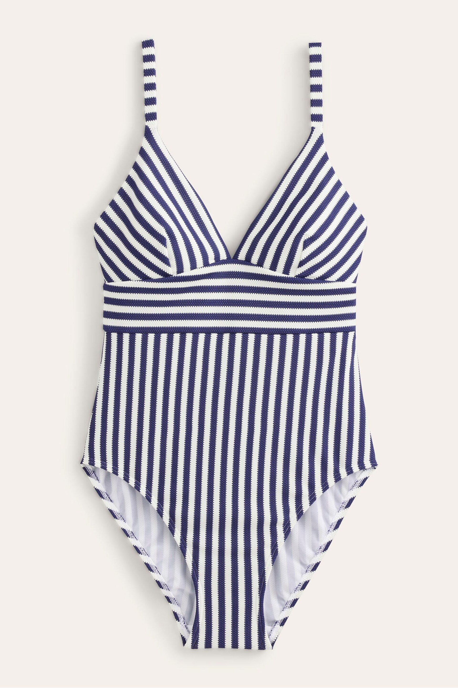 Boden Blue Arezzo V-Neck Panel Swimsuit - Image 7 of 8