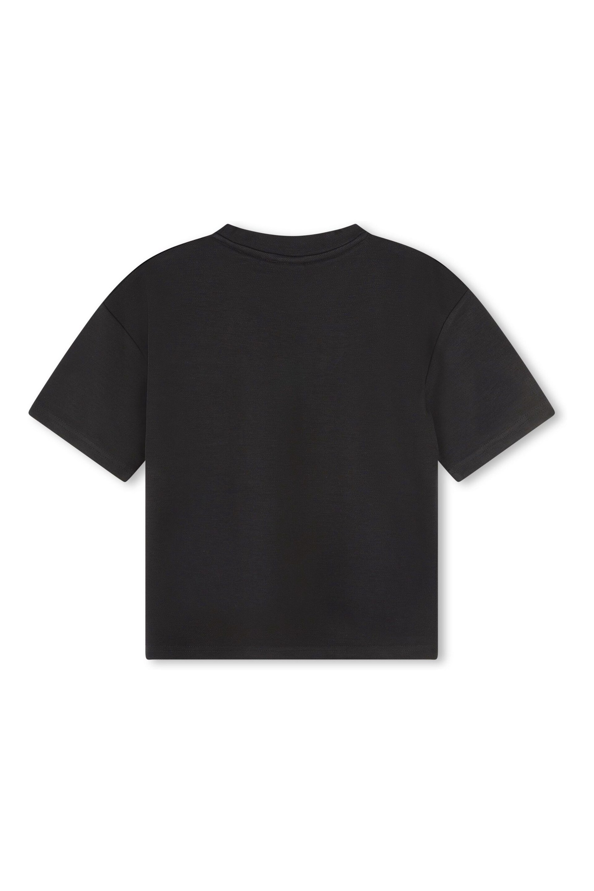HUGO Black Patched Pocket Logo T-Shirt - Image 2 of 2
