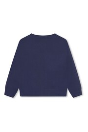 HUGO Blue Logo Sweatshirt - Image 2 of 3