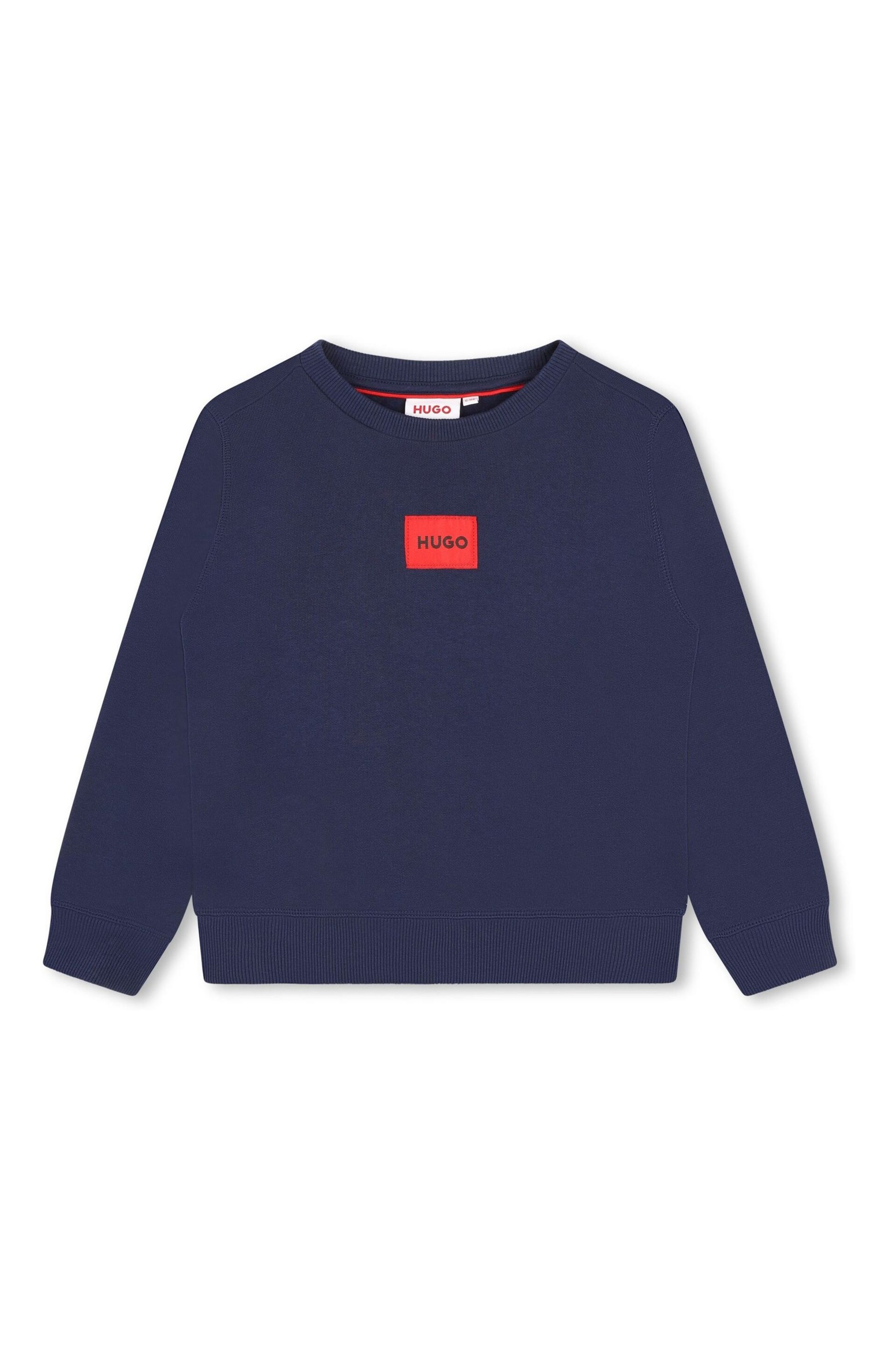 HUGO Blue Logo Sweatshirt - Image 3 of 3