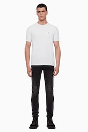 AllSaints White Brace Short Sleeve Crew T-Shirts 3 Pack - Image 3 of 6