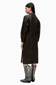 AllSaints Black Ava Lea Shirt Dress - Image 2 of 5