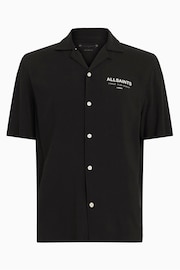 AllSaints Black Underground Short Sleeve Shirt - Image 7 of 7