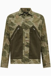 AllSaints Green Insigni Long Sleeve Shirt - Image 7 of 7