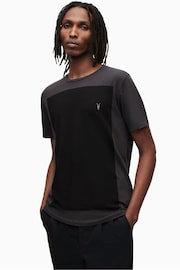 AllSaints Black Lobke Short Sleeve Crew T-Shirt - Image 1 of 5