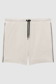 Reiss Ecru Fredericks Towelling Drawstring Shorts - Image 2 of 5