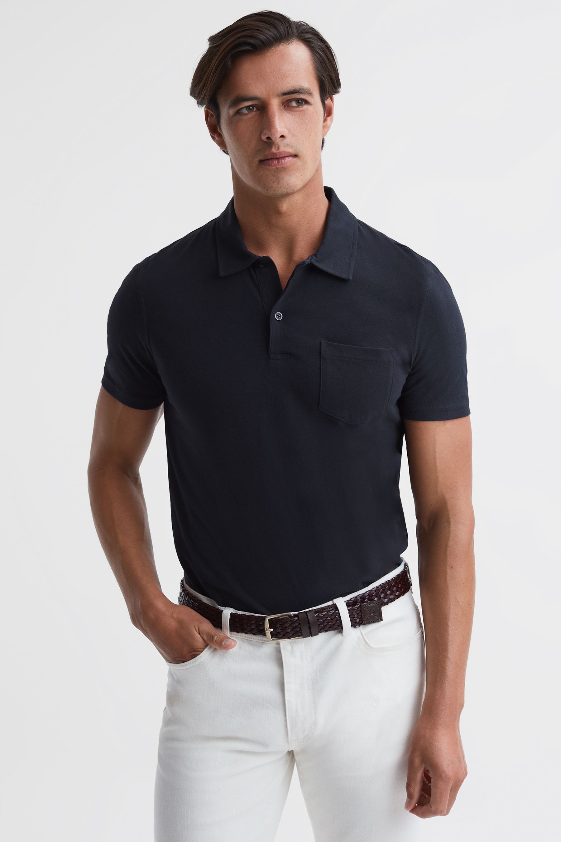 Next slim fit polo clearance