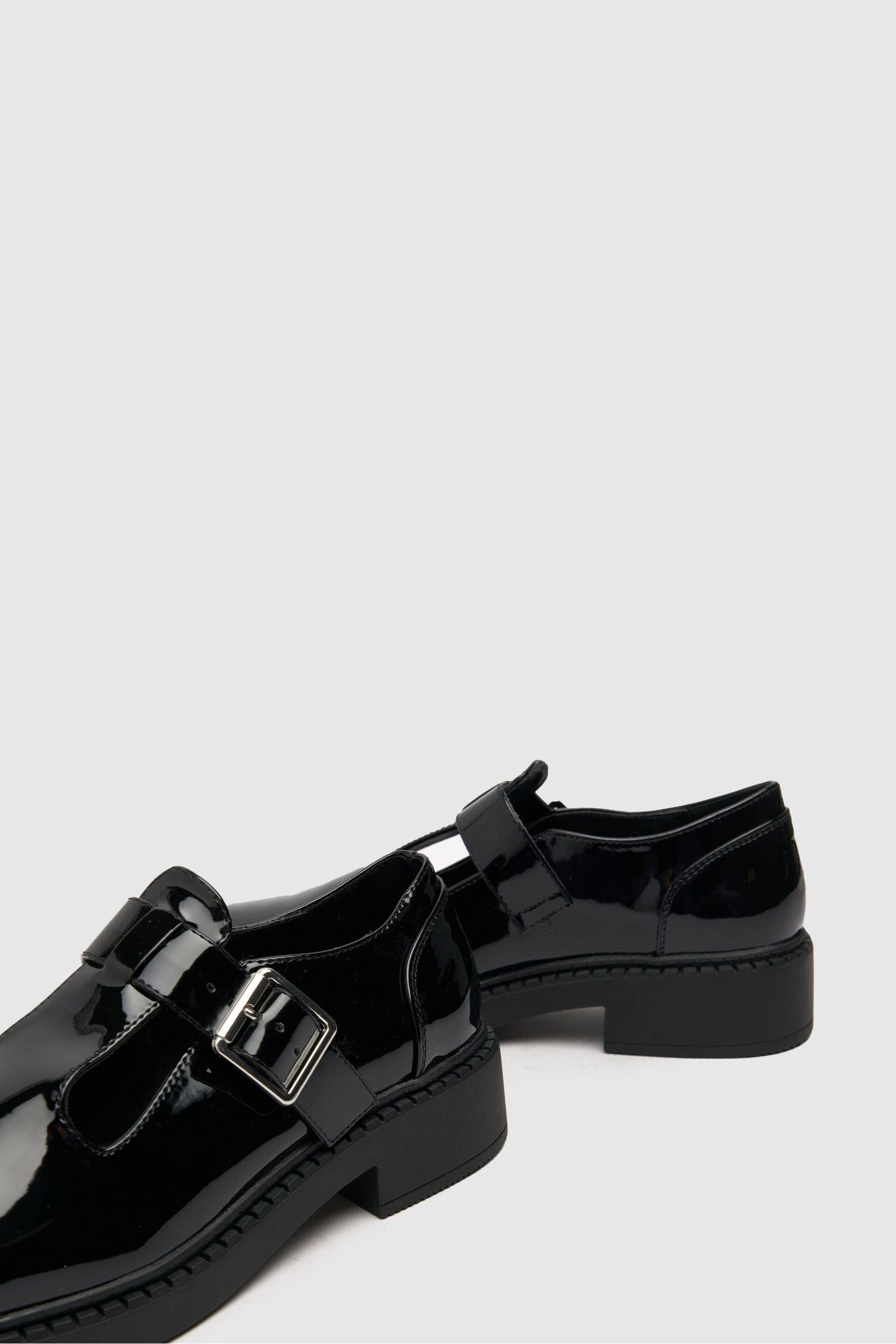 Schuh Leah Patent Black T-Bar Shoes - Image 4 of 4