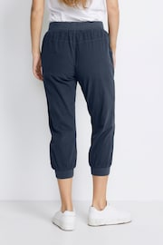 Kaffe Blue Naya Capri 100% Cotton Trousers - Image 2 of 7