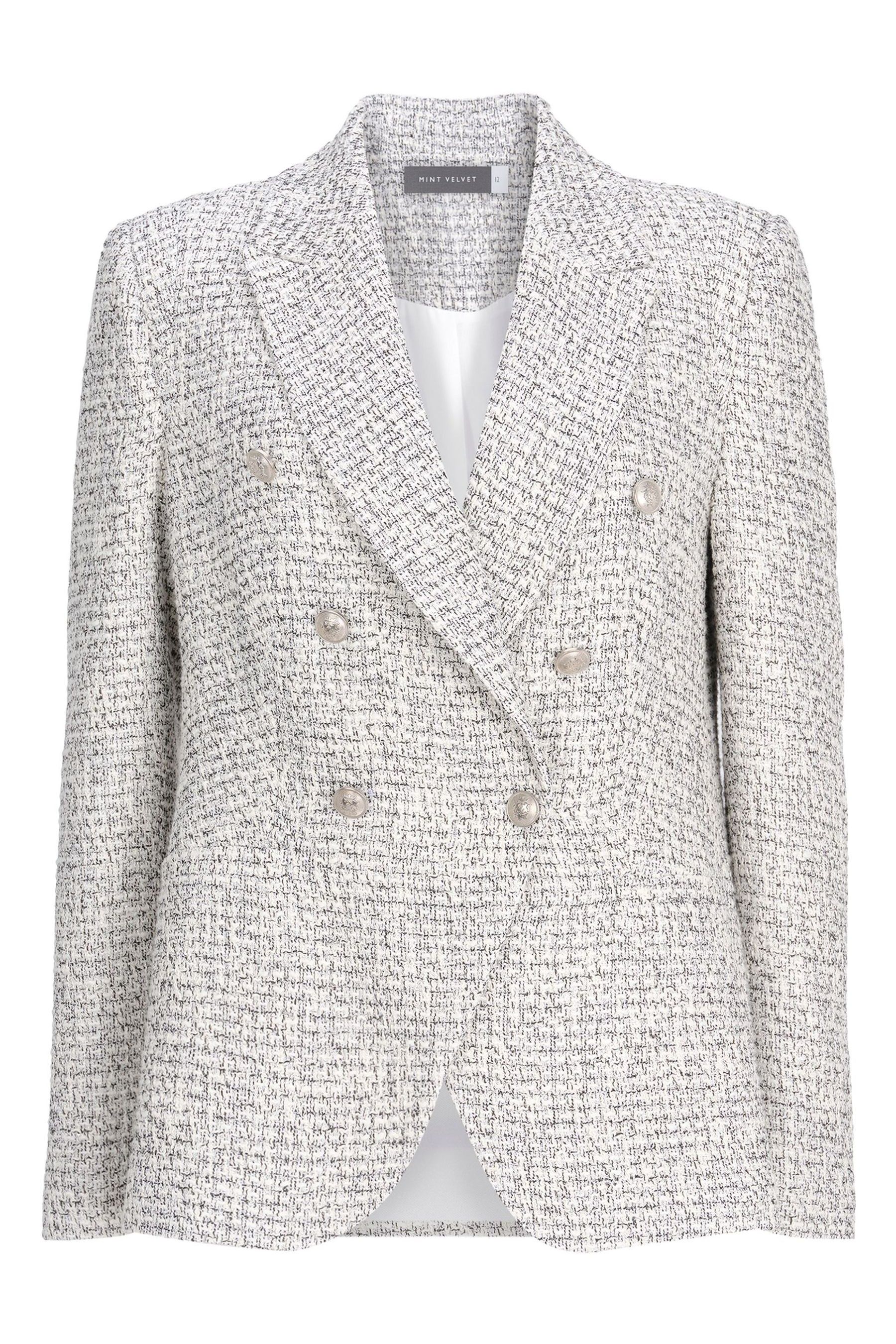 Buy Mint Velvet Cream Metallic Blazer from Next Luxembourg