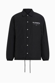 AllSaints Black Underground Coach Jacket - Image 9 of 9