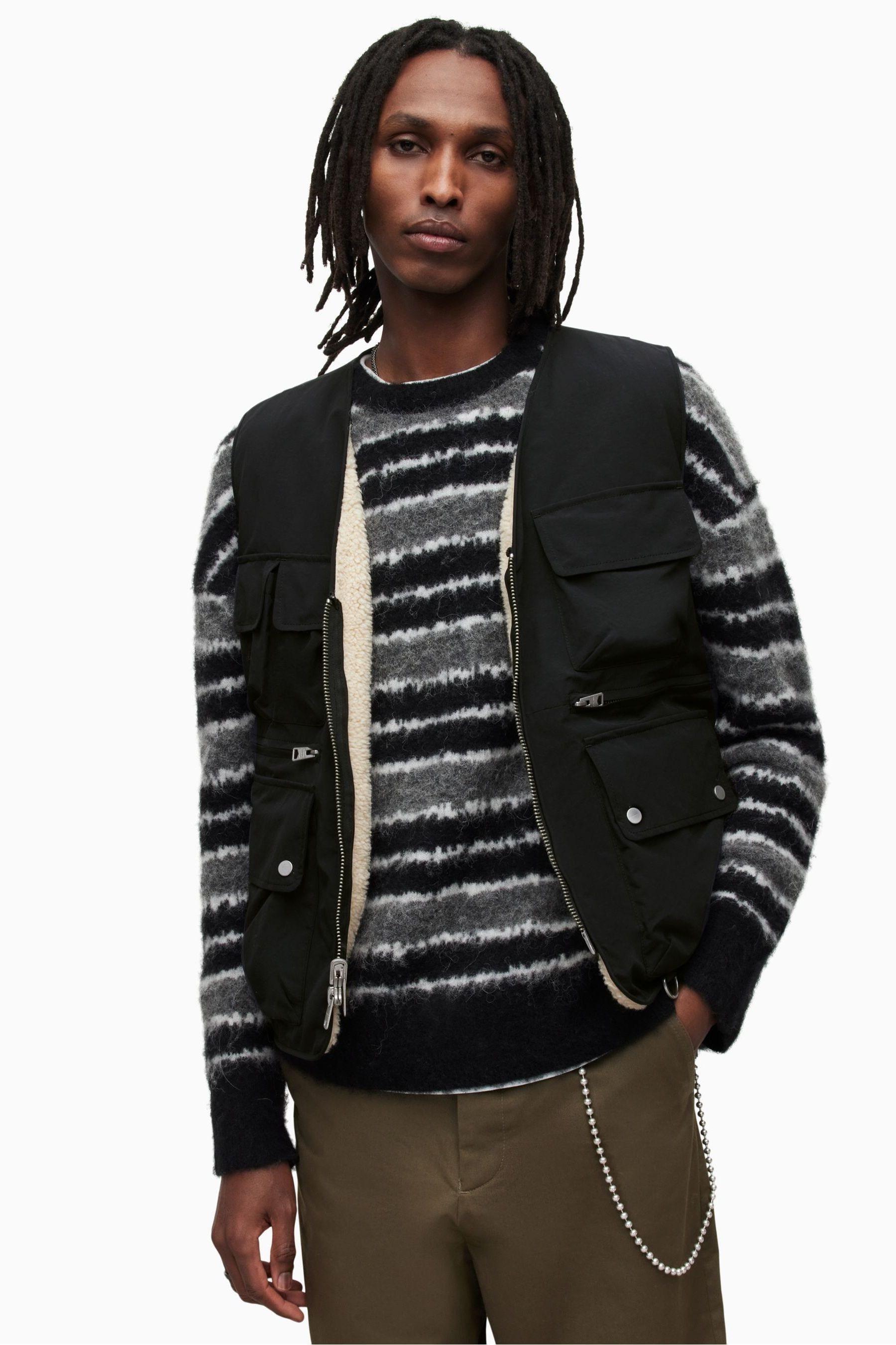 Black tech vest store