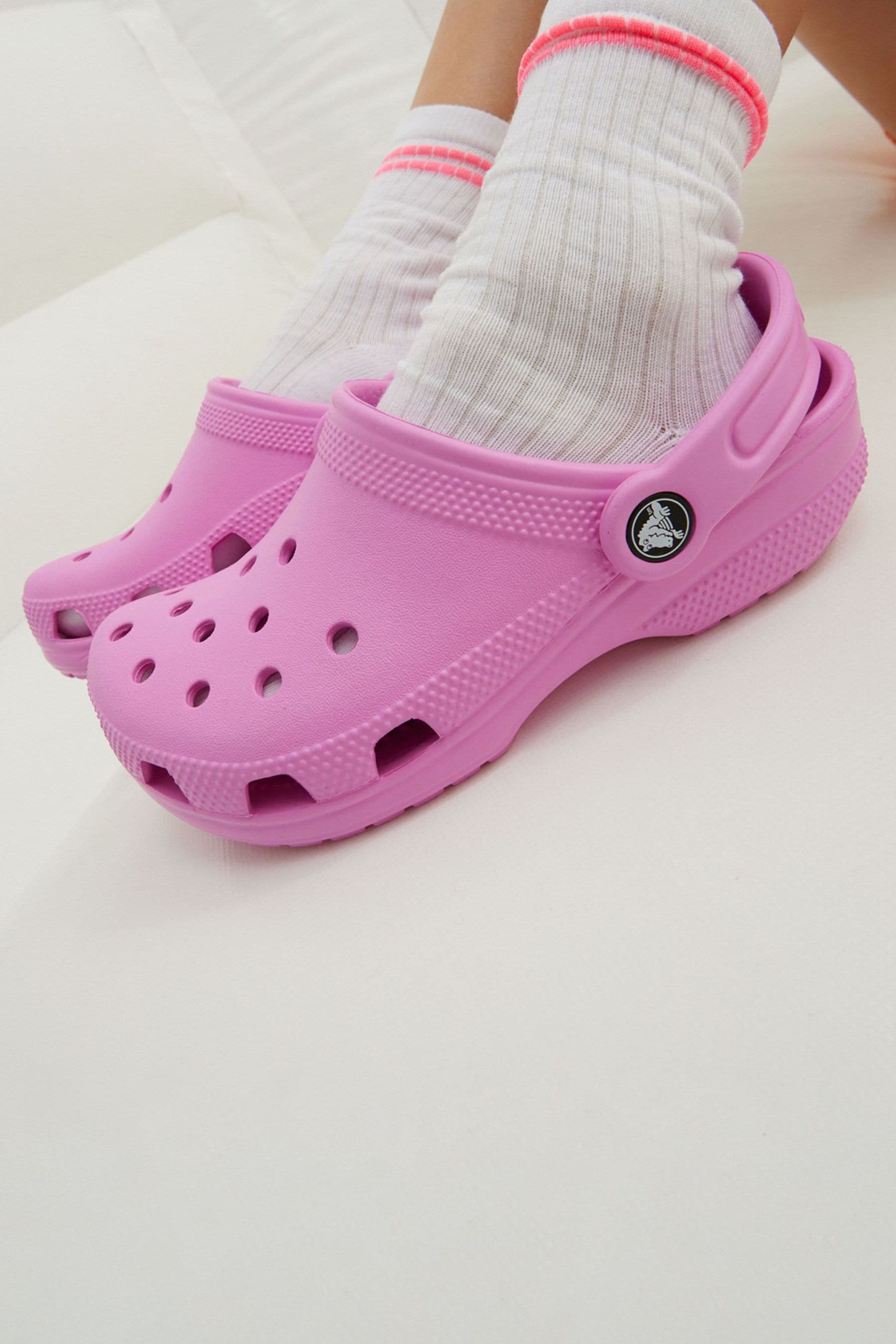 Crocs Pink Classic Kids Unisex Clogs
