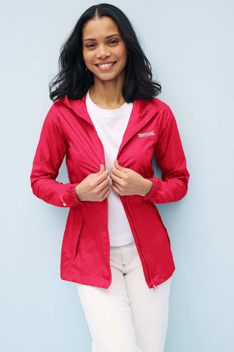 Regatta Pink Regatta Womens Pack It III Waterproof Jacket - Image 1 of 10