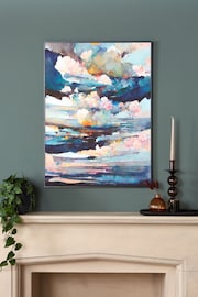 Blue Sky Abstract Framed Canvas Wall Art - Image 1 of 5