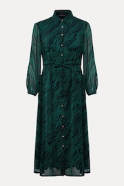 Phase Eight Green Tana Swirl Chiffon Midi Dress - Image 6 of 6