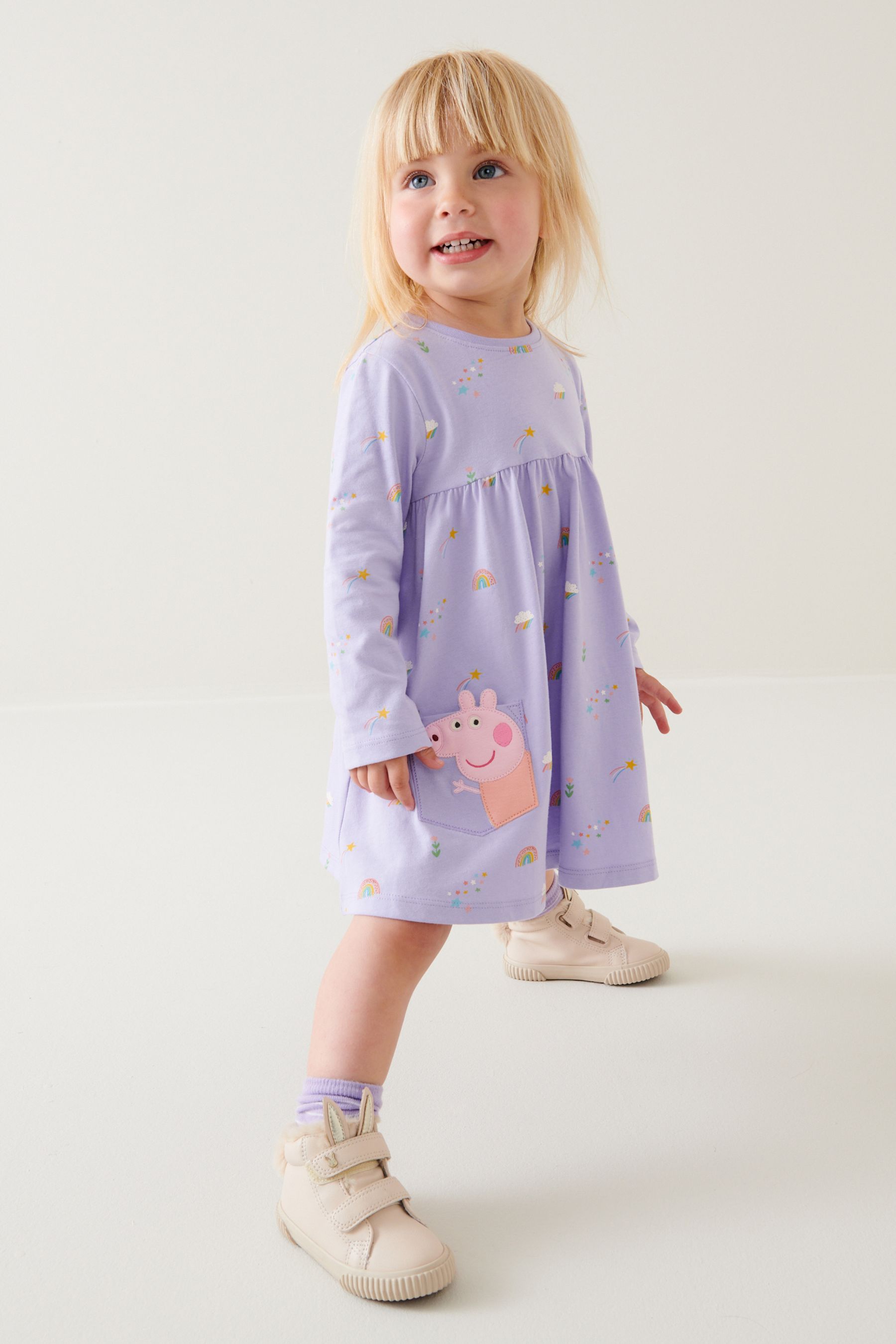Buy Lilac Peppa Pig Jersey Dress 3mths 7yrs from Next Luxembourg