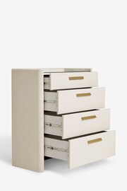 Light Natural Soft Velvet Scarlett Upholstered Chest of Drawers - Image 2 of 5