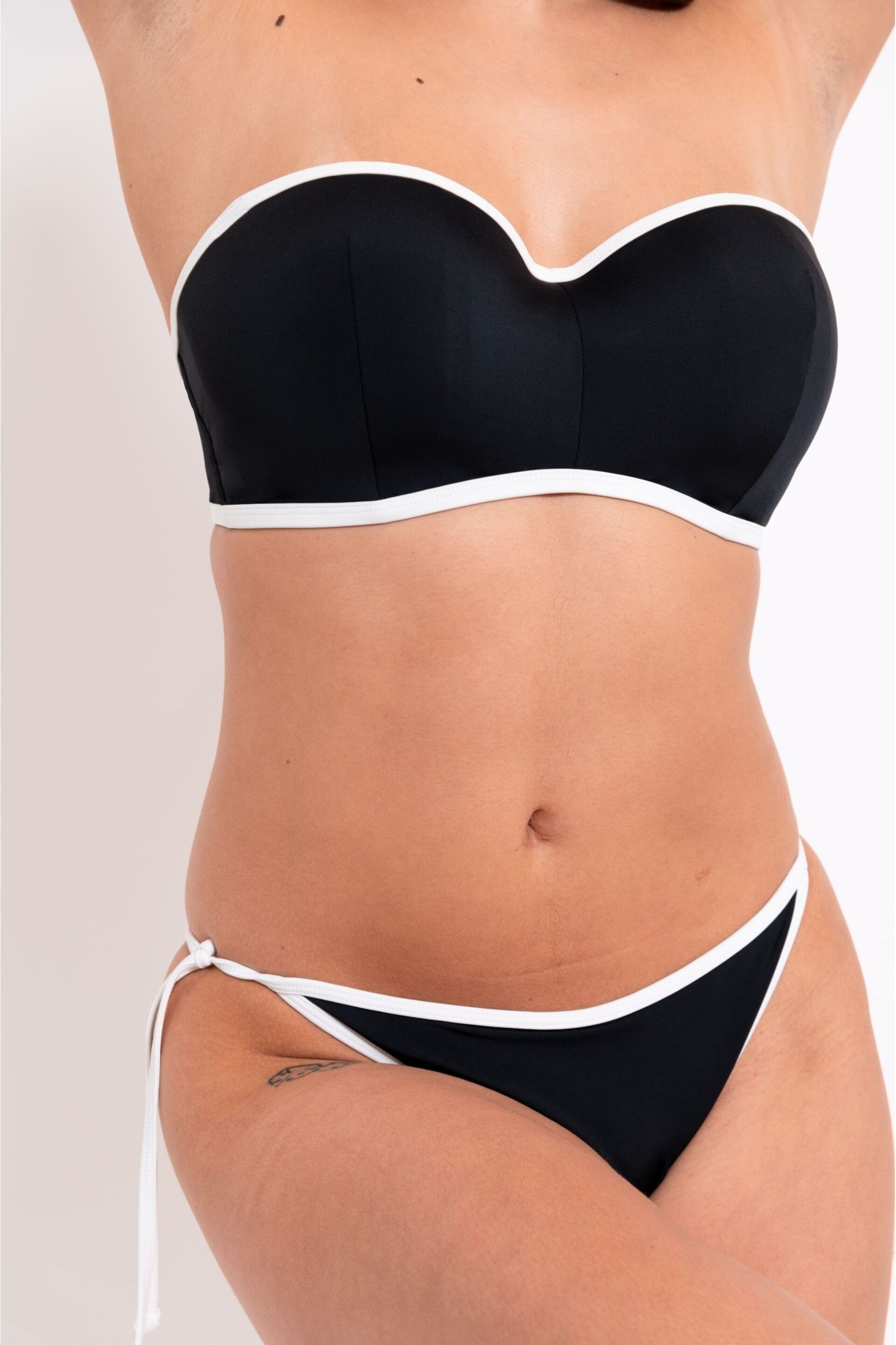 Curvy Kate Minimalist String Black Bikini Briefs - Image 1 of 4