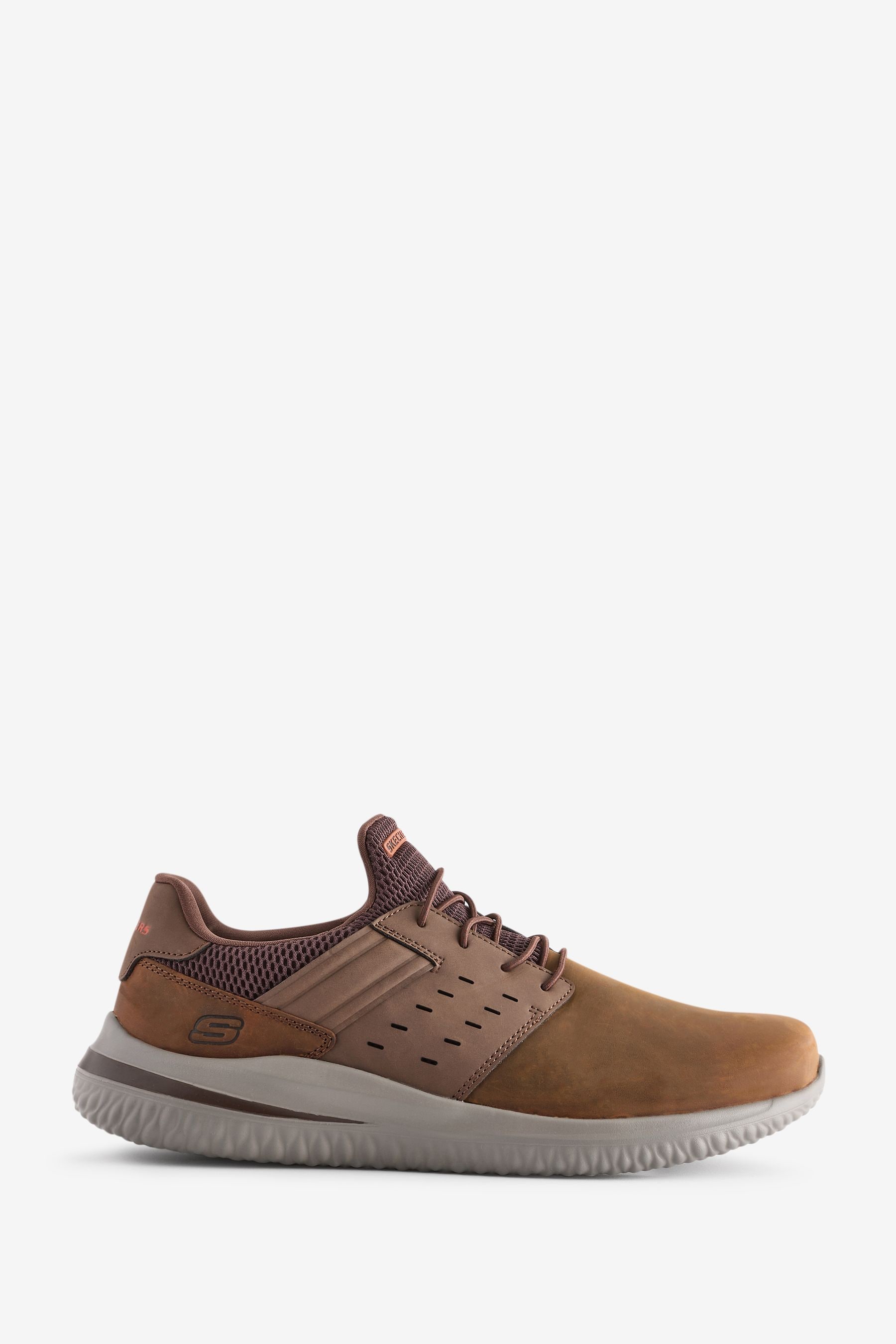 Buy Skechers Brown Wide Fit Delson 3.0 Ezra Trainers from Next Oman