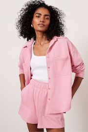 Mint Velvet Pink Cotton Shirt - Image 1 of 4