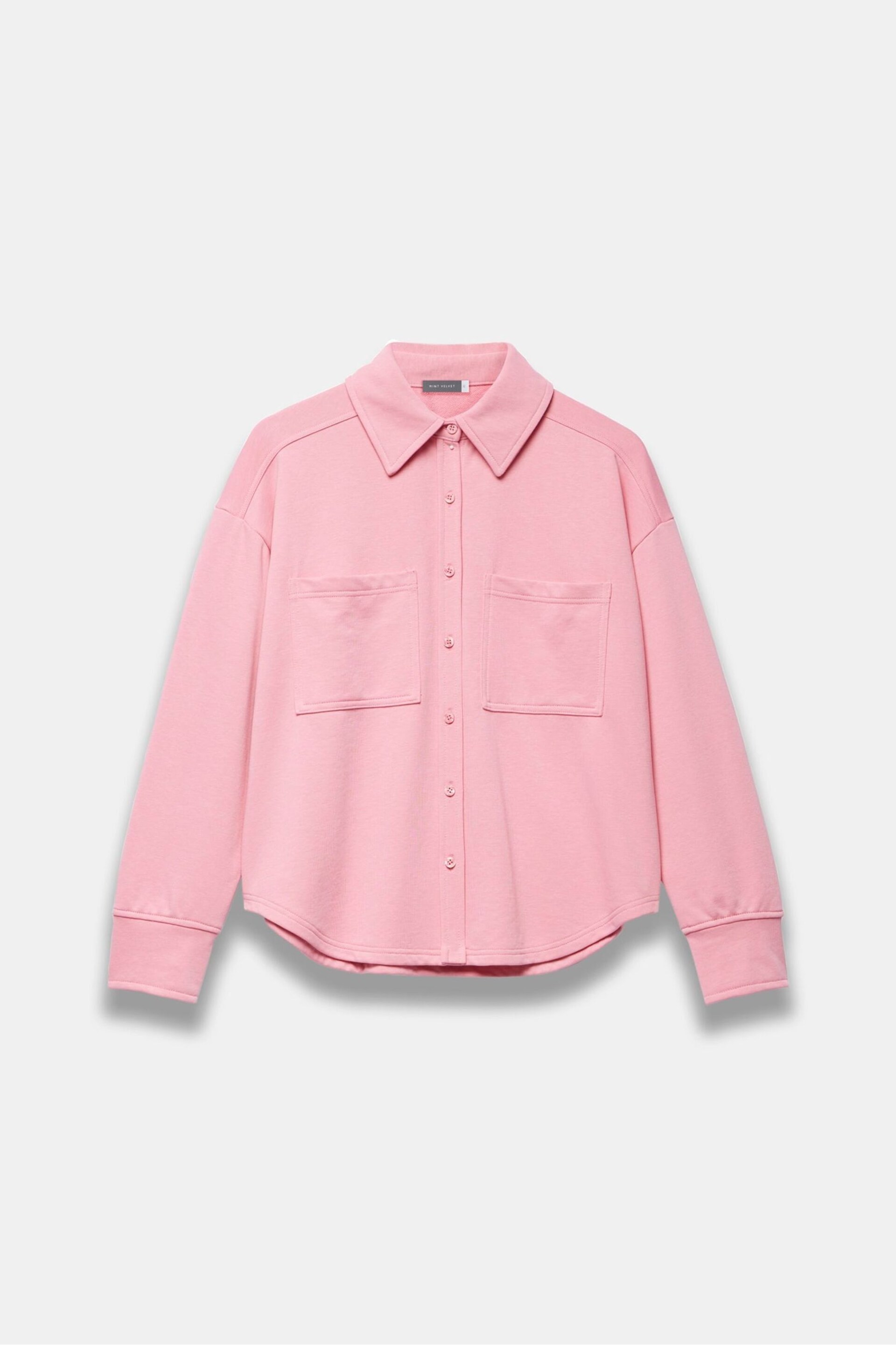 Mint Velvet Pink Cotton Shirt - Image 3 of 4