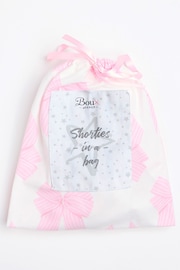 Boux Avenue Bows Fleece White Short Pyjamas In A Bag - Image 6 of 6