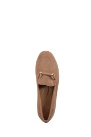 Dune London Brown Slim Grandeur Snaffle Sole Loafers - Image 3 of 4